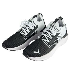 PUMA Softride Symmetry Fuzion Running Shoes Black White Mens Sizes 10.5, 11